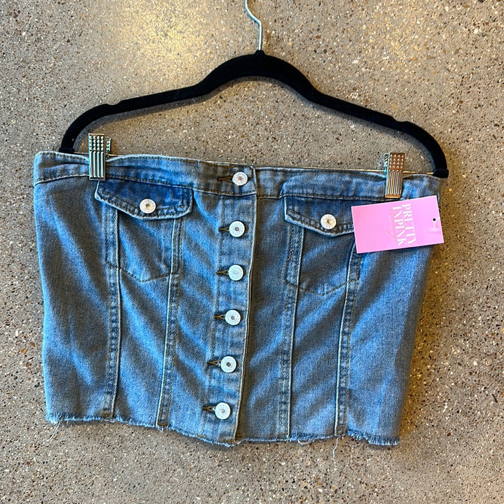 Denim Crop Top